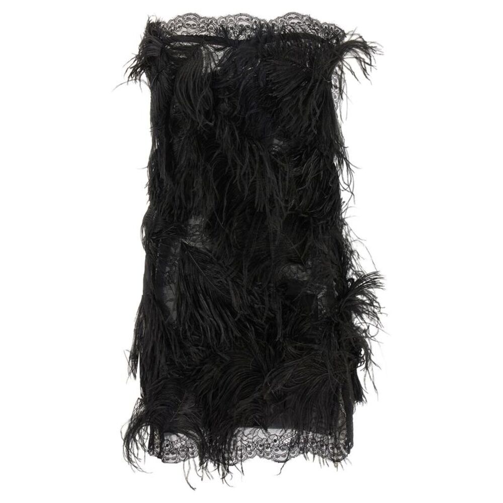 The Attico Black Polyamide Short Women's Dress